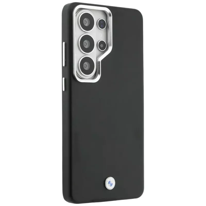 BMW Sign Metal Logo MagSafe Case für Samsung Galaxy S26 Ultra Schwarz