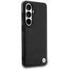BMW Leather Hot Stamp MagSafe Case für Samsung Galaxy S26 Schwarz