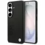 BMW Leder Hot Stamp MagSafe Case für Samsung Galaxy S26+ Schwarz