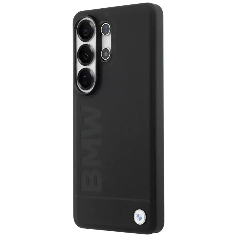BMW Leder Hot Stamp MagSafe Case für Samsung Galaxy S26 Ultra Schwarz
