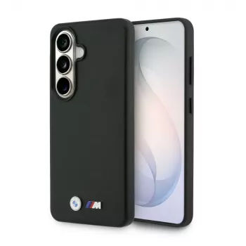 BMW M Metal Logo MagSafe Case für Samsung Galaxy S26+ Schwarz
