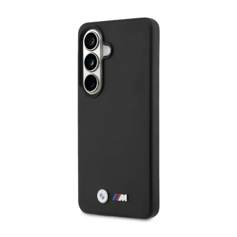 BMW M Metal Logo MagSafe Case für Samsung Galaxy S26+ Schwarz