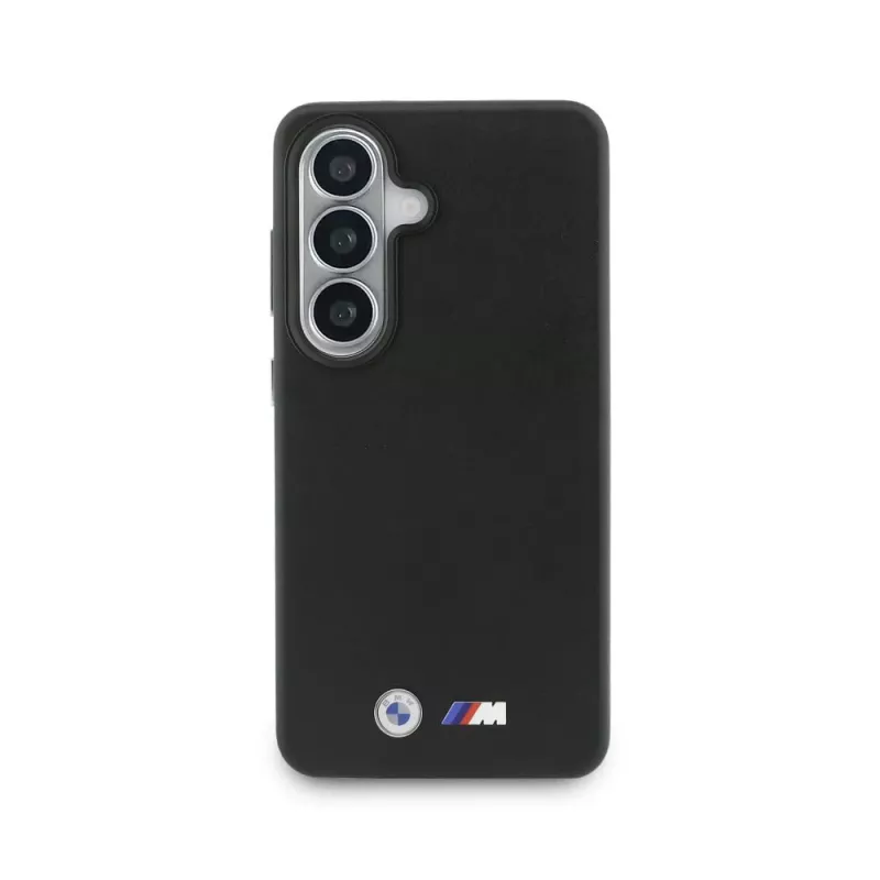 BMW M Metal Logo MagSafe Case für Samsung Galaxy S26+ Schwarz