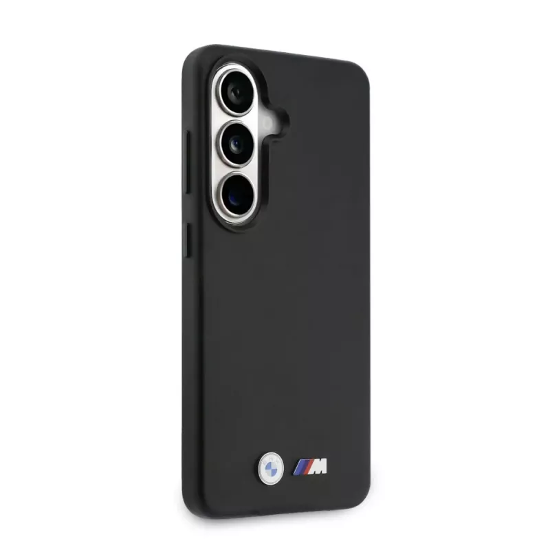 BMW M Metal Logo MagSafe Case für Samsung Galaxy S26+ Schwarz