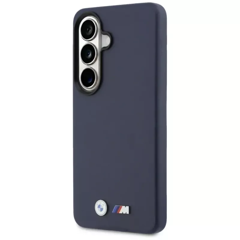BMW M Metal Logo MagSafe Case für Samsung Galaxy S26 Navy Blue