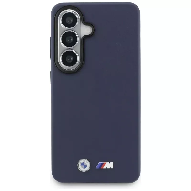 BMW M Metal Logo MagSafe Case für Samsung Galaxy S26 Navy Blue