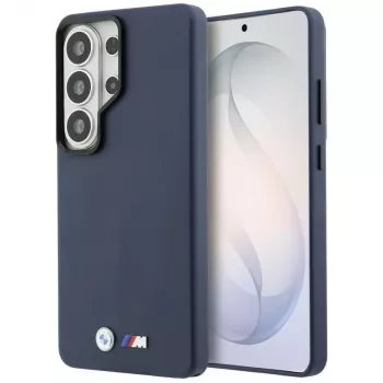 BMW M Metal Logo MagSafe Case für Samsung Galaxy S26 Ultra Navy Blue