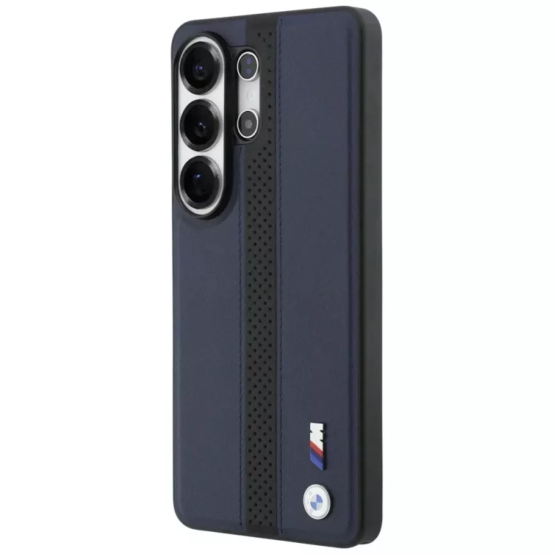 BMW Perforated Stripe Logo MagSafe Case für Samsung Galaxy S26 Ultra - Navy Blue