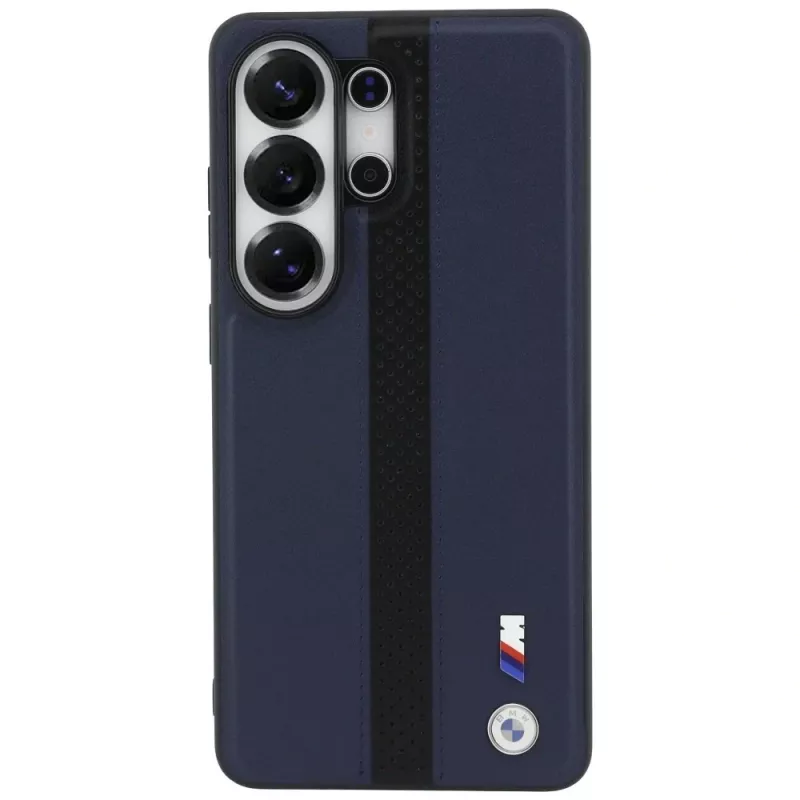BMW Perforated Stripe Logo MagSafe Case für Samsung Galaxy S26 Ultra - Navy Blue