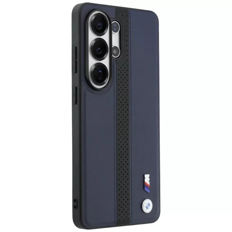 BMW Perforated Stripe Logo MagSafe Case für Samsung Galaxy S26 Ultra - Navy Blue
