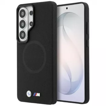BMW M Metal Logo MagSafe Case für Samsung Galaxy S26 Ultra Schwarz