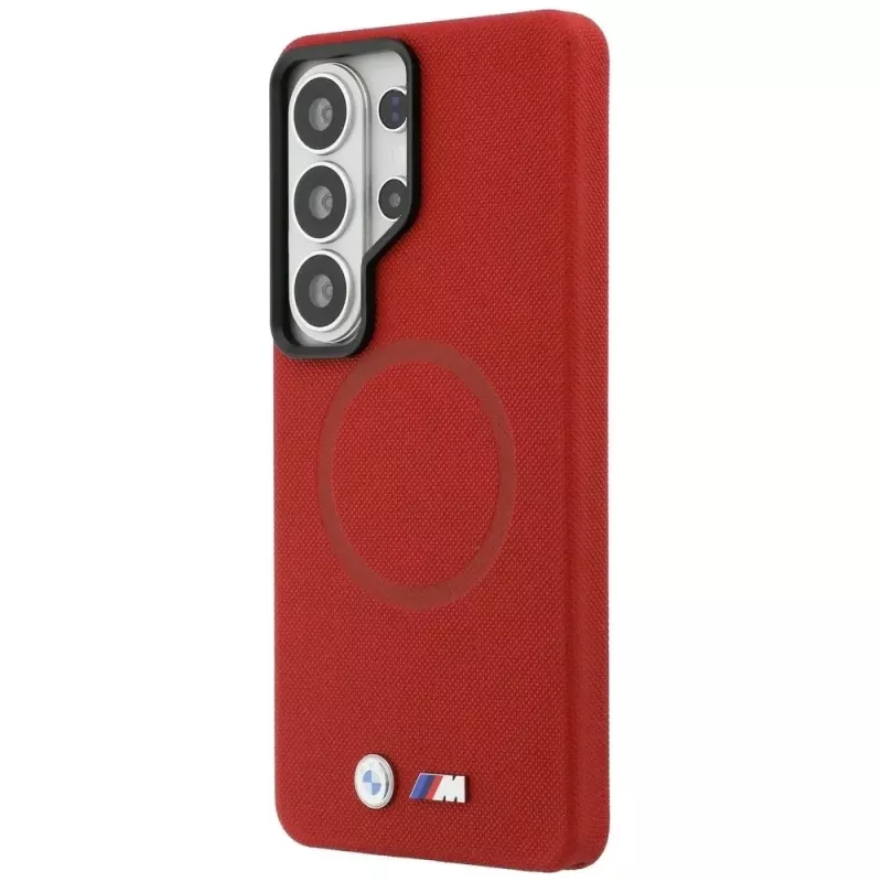 BMW M Metal Logo MagSafe Case für Samsung Galaxy S26 Ultra Rot