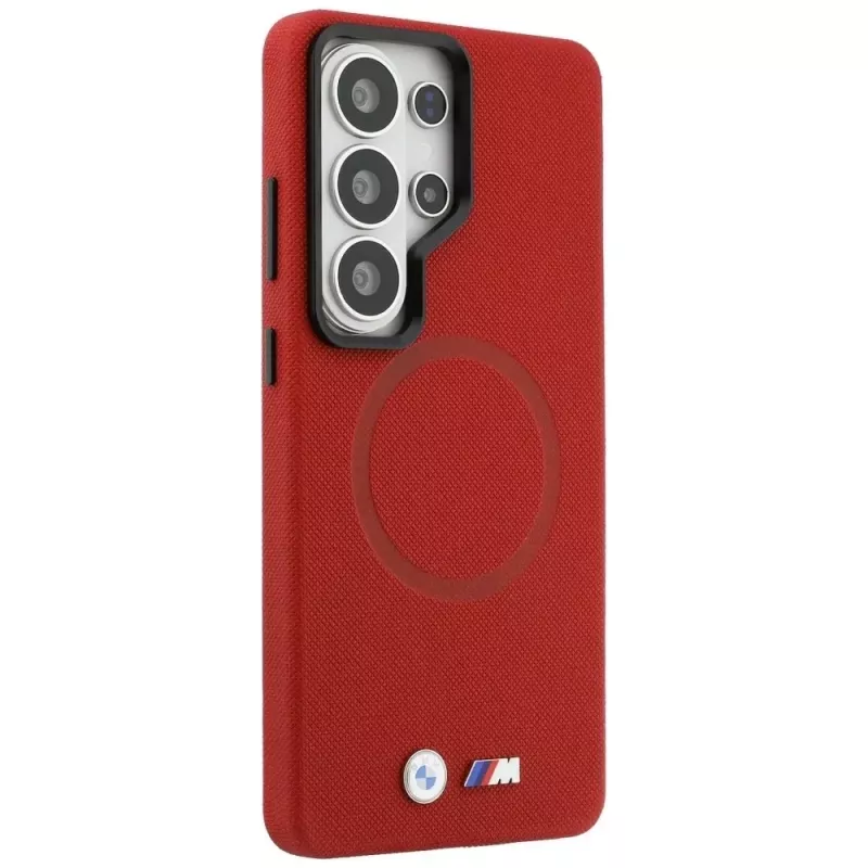 BMW M Metal Logo MagSafe Case für Samsung Galaxy S26 Ultra Rot