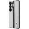 BMW Perforated Stripe Logo MagSafe Case für Samsung Galaxy S26 Ultra Grau