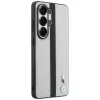 BMW Perforated Stripe Logo MagSafe Case für Samsung Galaxy S26 Ultra Grau