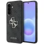 Guess Leather 4G Metal Logo Case für Samsung Galaxy A57 5G, Schwarz