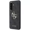 Guess Leather 4G Metal Logo Case für Samsung Galaxy A57 5G, Schwarz