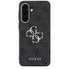 Guess Leather 4G Metal Logo Case für Samsung Galaxy A57 5G, Schwarz