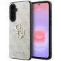 Guess Leder 4G Metal Logo Case für Samsung Galaxy A37 5G Pink