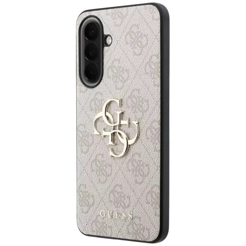 Guess Leather 4G Metal Logo Case für Samsung Galaxy A57 5G Pink