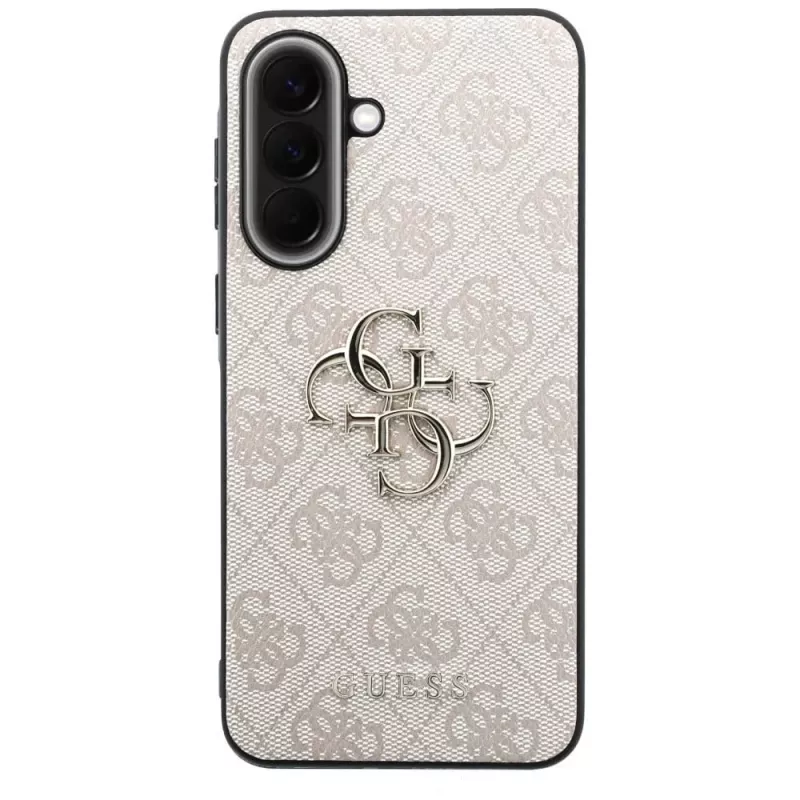 Guess Leather 4G Metal Logo Case für Samsung Galaxy A57 5G Pink