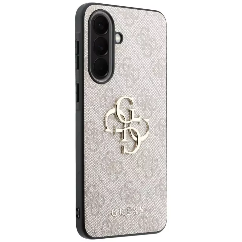 Guess Leather 4G Metal Logo Case für Samsung Galaxy A57 5G Pink