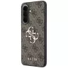 Guess Leather 4G Metal Logo Case für Samsung Galaxy A37 5G - Braun