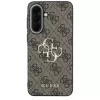 Guess Leather 4G Metal Logo Case für Samsung Galaxy A37 5G - Braun