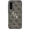 Guess Leather 4G Metal Logo Case für Samsung Galaxy A57 5G Braun