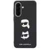 KARL LAGERFELD Protective Case für Samsung Galaxy A57 5G, Schwarz, mit Karl & Choupette Heads, Pins & Logo