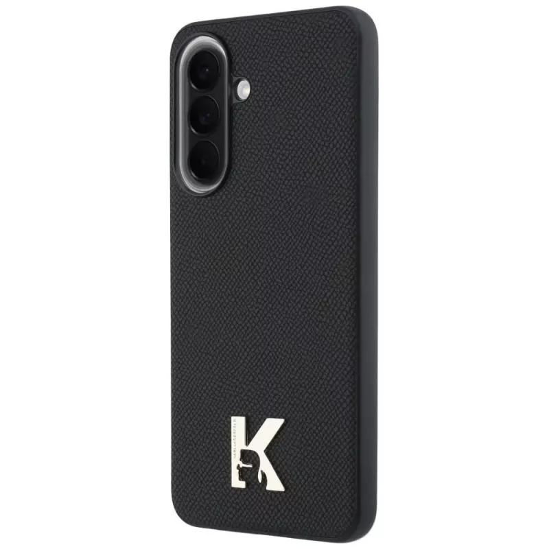 Karl Lagerfeld Karl Head Logo Hülle für Samsung Galaxy A37 5G Schwarz