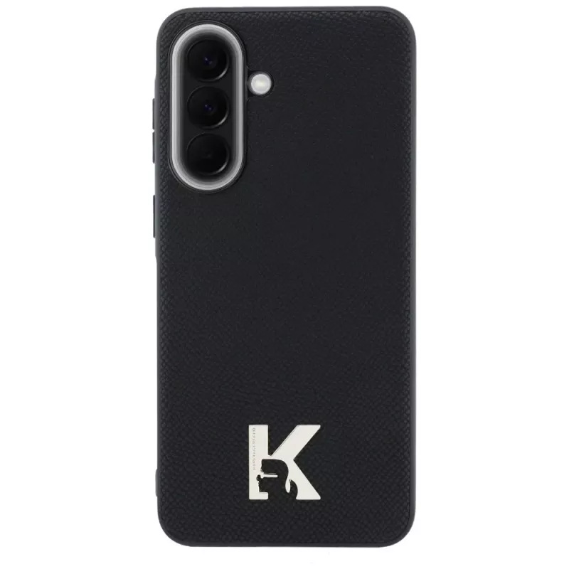 Karl Lagerfeld Karl Head Logo Hülle für Samsung Galaxy A37 5G Schwarz