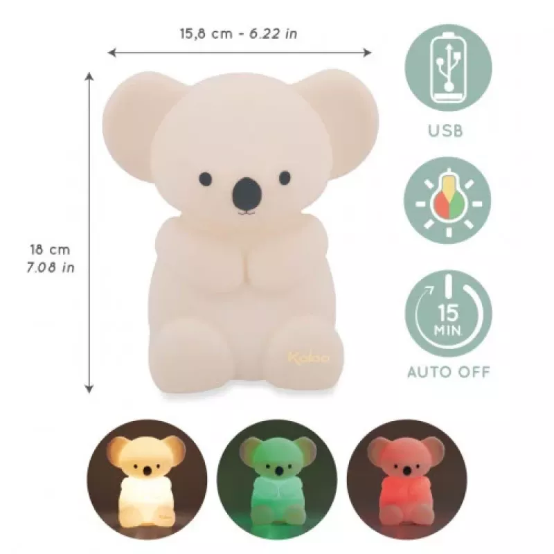 Kaloo Koala Petit Songe Silicone USB Kinder-Nachtlicht