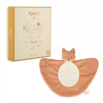 Kaloo Plume Grignoti das Eichhörnchen Kuscheltuch mit Silikonbeißring 23 cm
