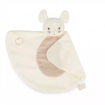 Kaloo Baby-Kuscheltuch mit Silikonbeißring 23 cm Grignoti Maus