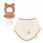 Kaloo Baby Geschenkset Fruchtbeißring + Lätzchen Grignoti das Eichhörnchen