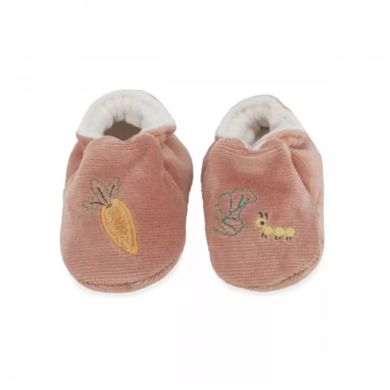 Kaloo 2-in-1 Geschenkset Hase (Rassel + Booties) Petites Chansons Kollektion