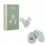 Kaloo 2-in-1 Geschenkset Maus (Rassel + Booties) Petites Chansons Kollektion