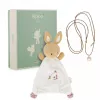 Kaloo 2-in-1 Geschenkset Hase Kuscheltuch und Schwangerschafts-Bola-Halskette Petites Chansons