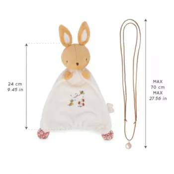 Kaloo 2-in-1 Geschenkset Hase Kuscheltuch und Schwangerschafts-Bola-Halskette Petites Chansons