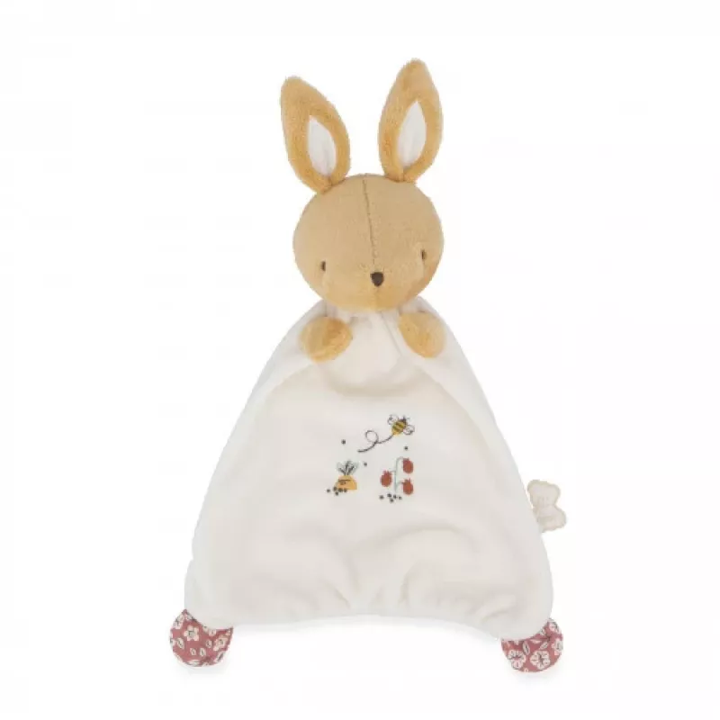Kaloo 2-in-1 Geschenkset Hase Kuscheltuch und Schwangerschafts-Bola-Halskette Petites Chansons