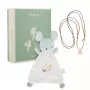 Kaloo 2-in-1 Geschenkset (Kuscheltuch + Schwangerschafts-Bola-Halskette) Maus Petites Chansons