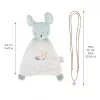 Kaloo 2-in-1 Geschenkset (Kuscheltuch + Schwangerschafts-Bola-Halskette) Maus Petites Chansons
