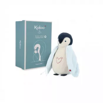 Kaloo Complices Penguin Plush Night Light mit 7-Farben-LED und Schlafliedern
