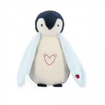 Kaloo Complices Penguin Plush Night Light mit 7-Farben-LED und Schlafliedern