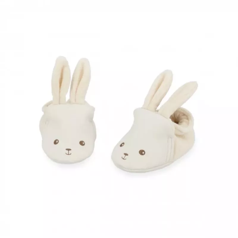 Kaloo 3-in-1 Geschenkset Hase (Kuscheltuch + Beißring + Stiefeletten) Creme Lapinoo Kollektion