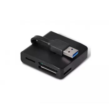 EXERTIS CONNECT USB 3.0 Kartenleser Kompakter Kartenleser für Speicherkarten und SIM-Karten (730985)