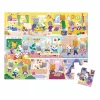 Janod Puzzle im Koffer Tagesablauf 24 Teile 3+ Made in France