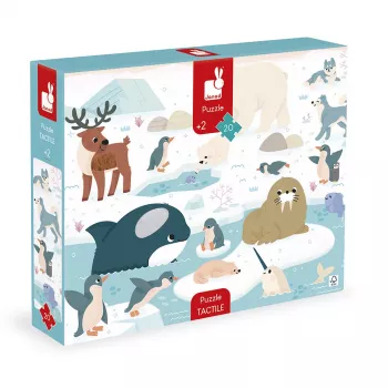 Janod Sensory Touch Puzzle Polar Land 20 Teile ab 2 Jahren