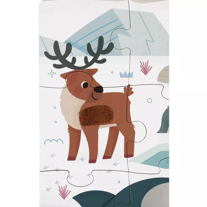 Janod Sensory Touch Puzzle Polar Land 20 Teile ab 2 Jahren